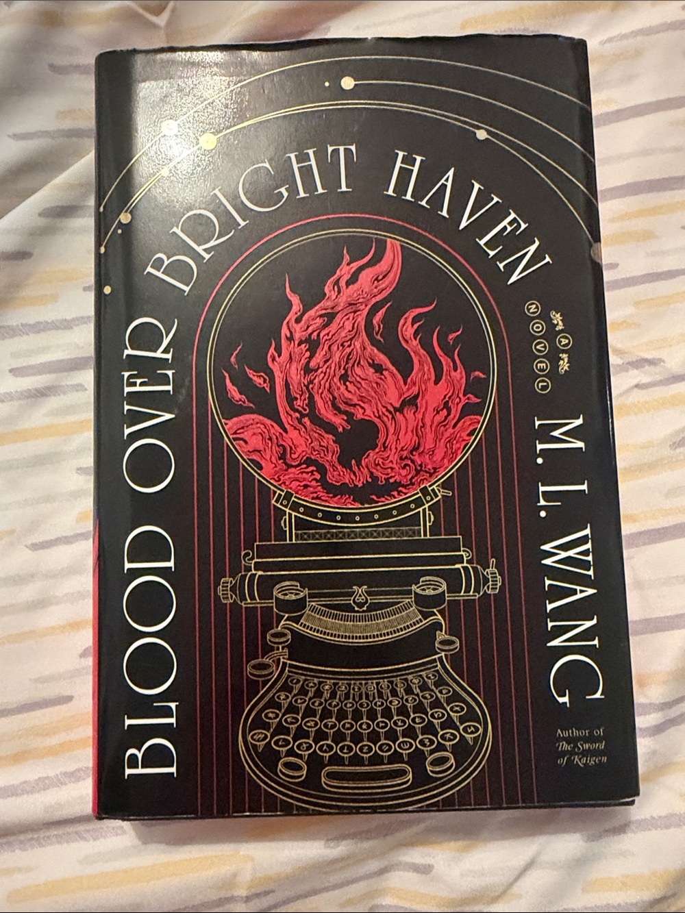 Blood Over Bright Haven by M. L. Wang - Black & Red Hardcover fantasy book